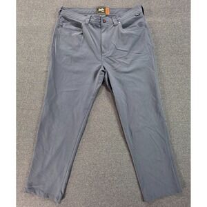 HOWLER BROTHERS Frontside Tech Pants Men 38x32 Gray Nylon Hiking Outdoors